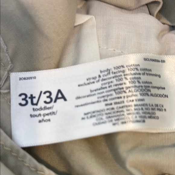 OshKosh B'gosh Tan Kids Overalls - Picture 6 of 7